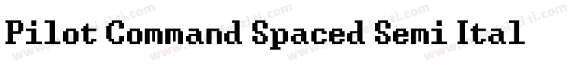 Pilot Command Spaced Semi Ital Regu字体转换
